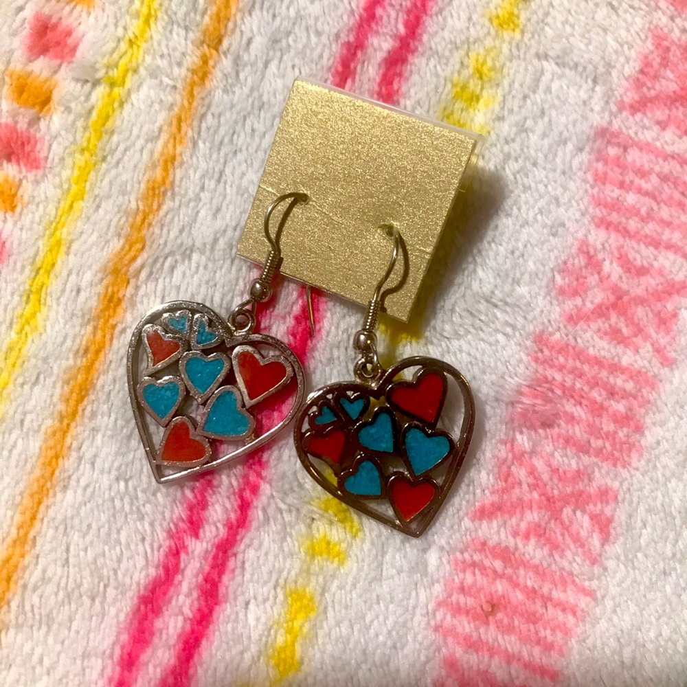 Vintage Heart Earrings